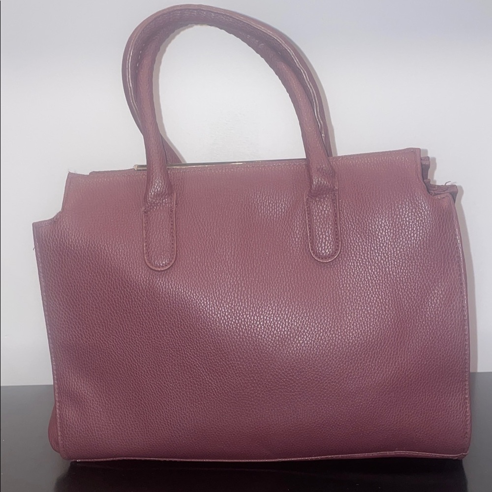 🛍️ Rampage Quilted Maroon Satchel -EUC (barely loved) - Picture 2 of 10